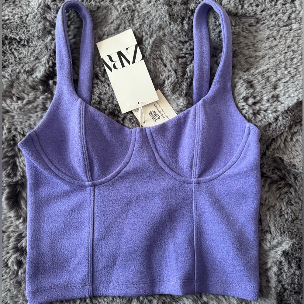 Textured Crop Top